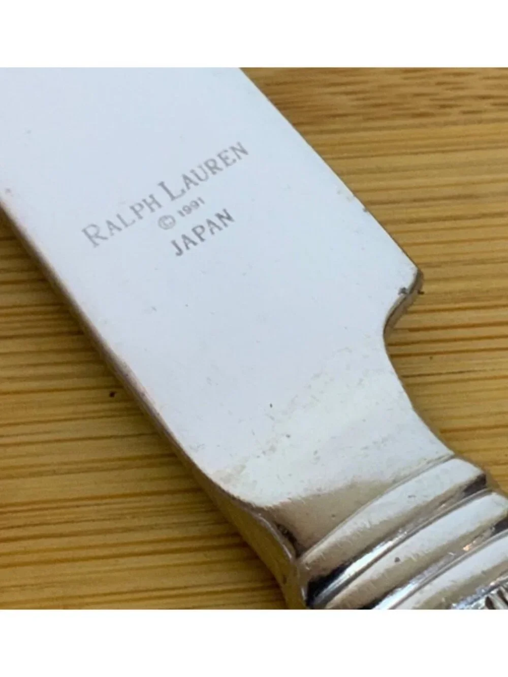 Ralph Lauren Wainwright Flatware Stainless Steel Dinner Knife 1991 Made In Japan